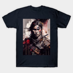 Gothic Samurai - Oil Paint T-Shirt